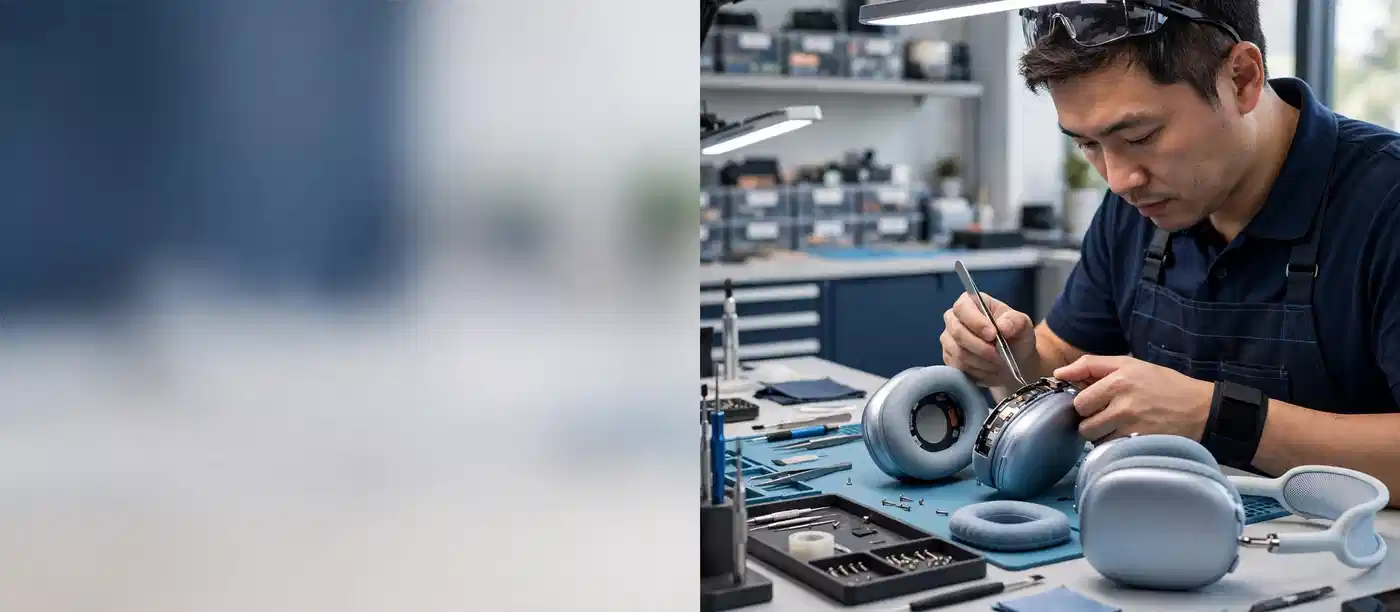 AirPods Max repair service in Gaffar Market Delhi at iFoneWala